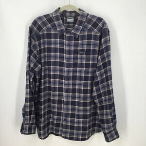 Columbia Men’s Plaid Flannel Long sleeve Button-Up Shirt